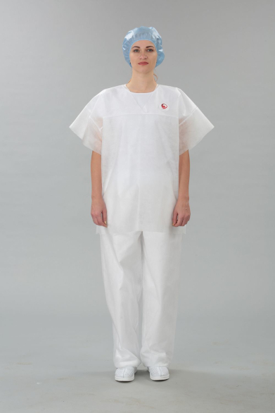 Костюм одноразовый хирургический (туника короткий рукав, брюки), пл. 30 г/м2